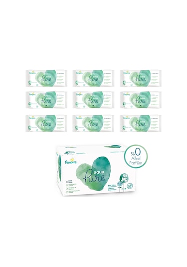 Prima Pampers Aqua Pure Bebek Islak Mendil 9x48 Adet PRI-7144