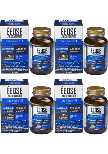 Eeose Vitanorsk H For Men Saç Dökülmesine Karşı 4 x 45 Tablet