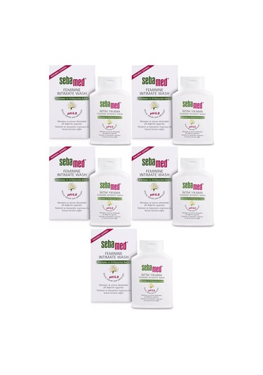 Sebamed İntim Menapoz Likit 200ml Ph6.8 Genital Bölge Temizleyici 5 Li Set