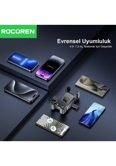Rocoren 360 Ayarlanabilir Ayna Dibi Bağlantılı Motosiklet Telefon Tutucu