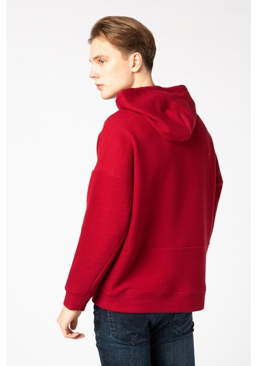 Vigoss Erkek Kapşonlu Sweatshırt 62170-00377 - Bordo