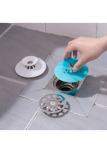 2 Kademeli  Dokunmatik Lavabo Tıkacı Silikon Lavabo Gider Tıpası Çok Renkli