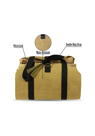 Trendooze Taşınabilir Taşıma Siyah Olan Odun Odun Kolları Kesim Kamp İyi İçin Hediyeler Hava Fonksiyonlu En Depolama Dayanıklı Çok Çantası, Çantası, Çantası, Açık Gm Siyah