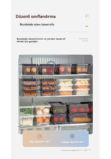 Büyük Kapasiteli Gıda Sınıfı Meyve Ve Sebze Kutusu Mühürlü Sınıfl