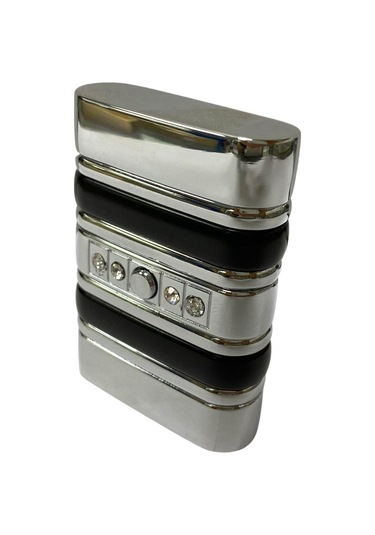 Shayu Pürmüzlü Çakmak Gümüş Füme Zirkon Taşlı Gümüş