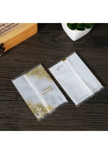 Lbsısı Ömrü 100 Adet Kalın Dantel Harfler Buzlu Gıda Bisküvi Zarf Dıy Pişirme Kek Çanta Hediye Çerez Ambalaj Düz Plastik Torba