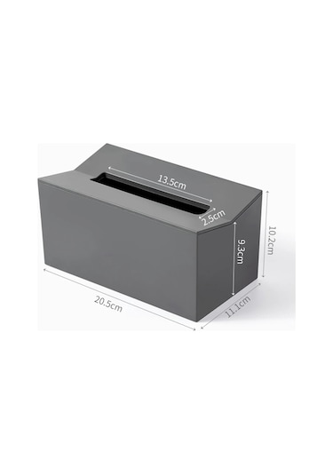 Gri-mutfak Doku Kutusu Kapağı Peçete Tutucu Kağıt Havlu Kutusu Peçeteler İçin Doku Dispenseri Duvara Monte Konteyner Mendil İçin