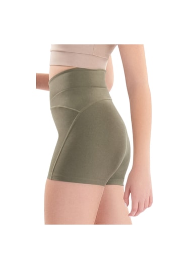 Josejuan Kadın Spor Şort Toparlayıcı Sıkılaştırıcı Yüksek Bel 7500-haki Haki