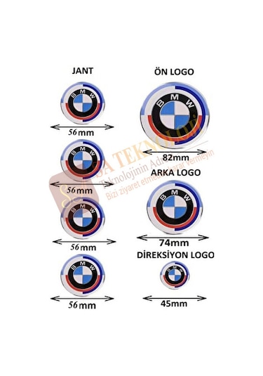 Bmw 50.yıl Logo Seti G20,g28,g30,g31,g32,g38 Newtype 8274