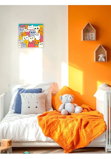 Skola Talantov Çocuklar İçin Numara İle Boyama Seti Sevimli Yavru Kediler 15x15 12233657