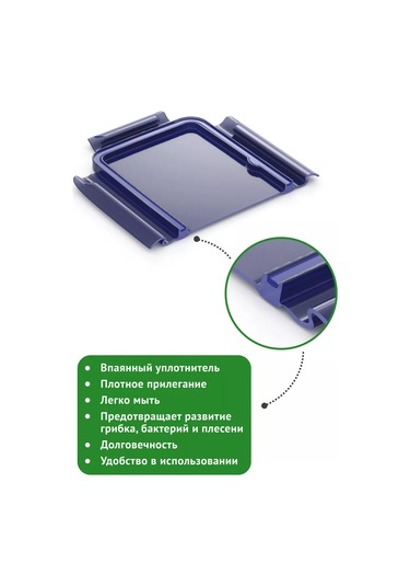 Polimerbyt 6 Parçalı Sızdırmaz Saklama Kapları Seti 0.5l, 0.75l, 1l, 1.5l Mav 257436780 Mavi