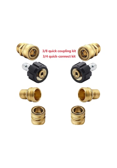 Neevoyu 8 Parça Bakır Yüksek Basınç Temizleyici Adaptör Seti - Temizliği Verimli Hale Getirin