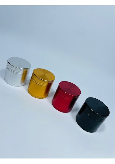 Çelik TutunÖğütücü 4Kademeli Paslanmaz Grinder SiyahRenk//40mm