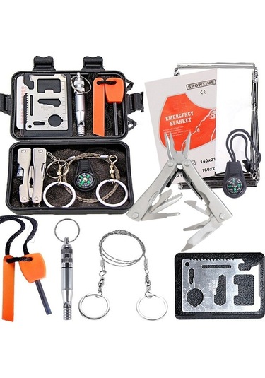 Pazly 7'si 1 Arada Su Geçirmez Sos Kiti - Acil Durum Ve Kamp Hayatta Kalma Eşyaları Çok Renkli