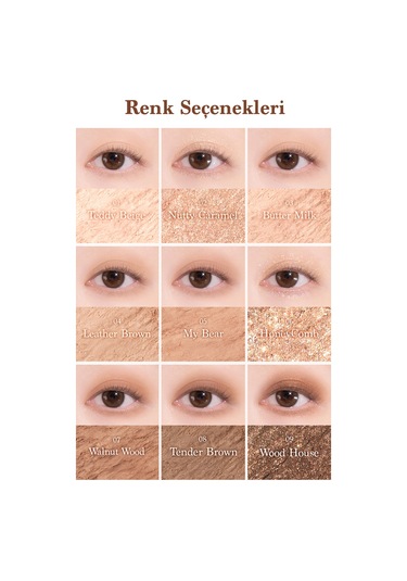 Dasique Mat Ve Işıltılı Renk Seçenekleri Sunan Far Paleti Shadow Palette 28 Brown Bear 28 Brown Bear