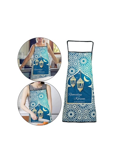 Homyl Ev Açık Kamp Için Mutfak Önlüğü Ramazan Mavi Mavi