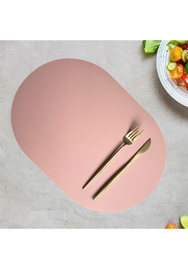 Suntek Yemek Masası Placemat Süs Kaymaz Coaster Ev Masa Pembe Diğer