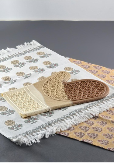 Silikon Fırın Eldiveni - Isıya Dayanıklı Eldiven - 1 Adet Çok Renkli