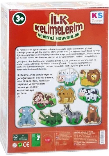 Ilk805 İlk Kelimelerim -ks Puzzle