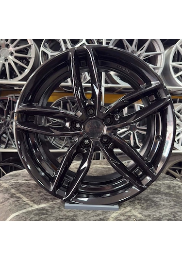 18 İnç 5x112 A3 A4 Golf Jetta Passat Siyah Jant Modeli 4 Adet