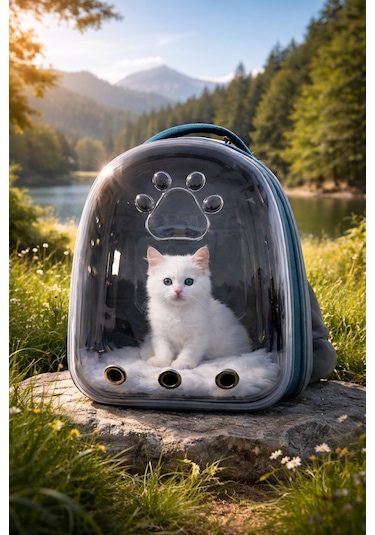 Premium Astronot Tasarım Kedi Taşıma Çantası