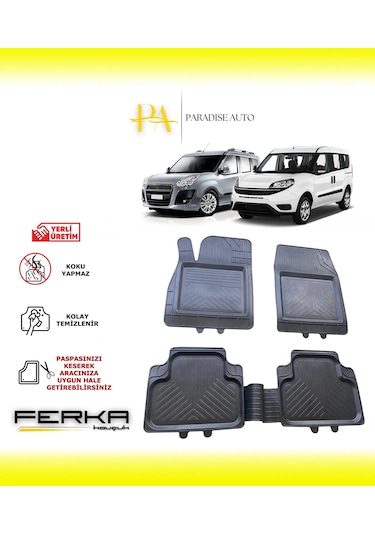 Fiat Doblo 2010-2019 Uyarlanabilir Universal Havuzlu Paspas