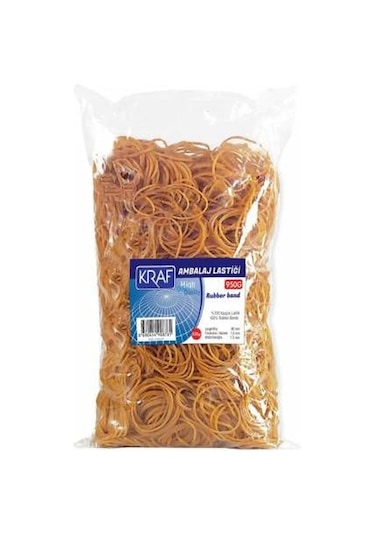 Kraf Ambalaj Lastiği %100 Kauçuk 500Gr 950G