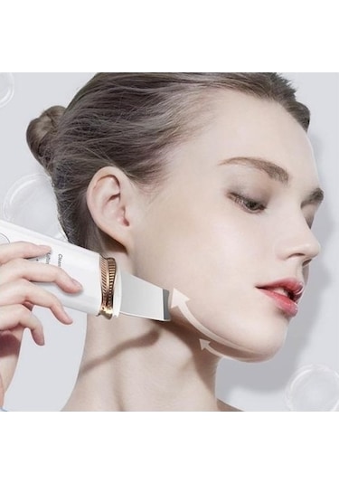 Besthome1 Ultrasonik Cilt Yüz Akne Siyah Nokta Iyon Cihazı Yeşil Altın Gözenek Temizleyici Kozmetik Ürünü Altın