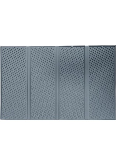 Büyük Silikon Drenaj Mat Güvenli Mutfak Yastık Pedi Yükseltilmiş Kenarlı Drenaj Mat Düzenli Tezgah Üstü