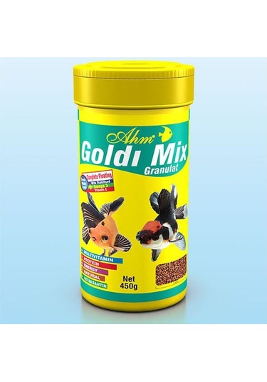 Koi Ve Japon Balığı Yemi Ahm Marin Goldi Mix 1000 Ml