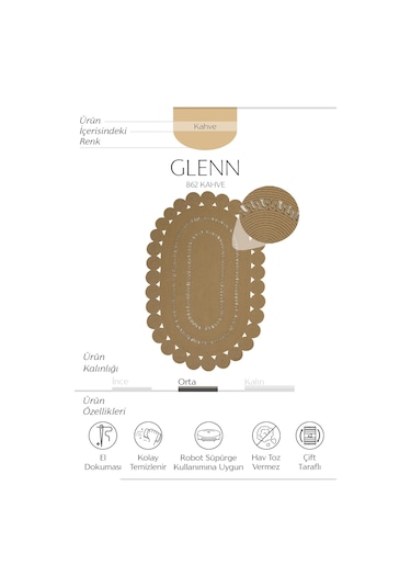 Cool Halı Luke 862 Mutfak Halısı Halı Yolluk Antre Hol Halısı Oval Banyo Halısı Hasır Balkon Halısı