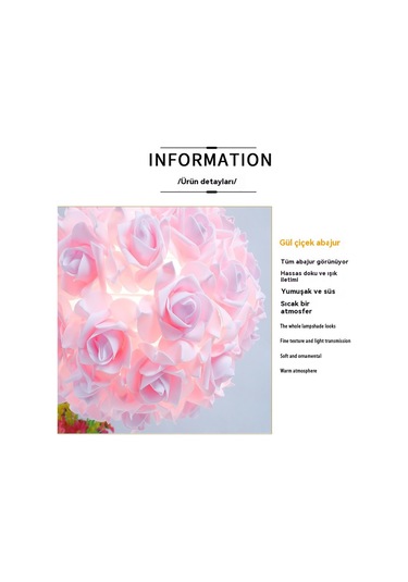 Aurora İskandinav Gül Masa Lambası, Yaratıcı Ve Temel Pembe Açık Pembe