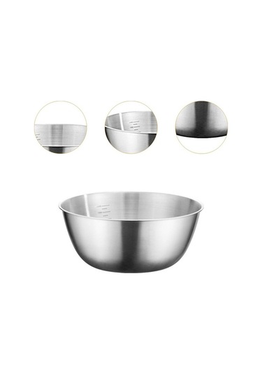 Bosphorusboutique02 Suntek Paslanmaz Çelik 20cm Karıştırma Kabı - Gıda Kullanımı İçin Gümüş Diğer