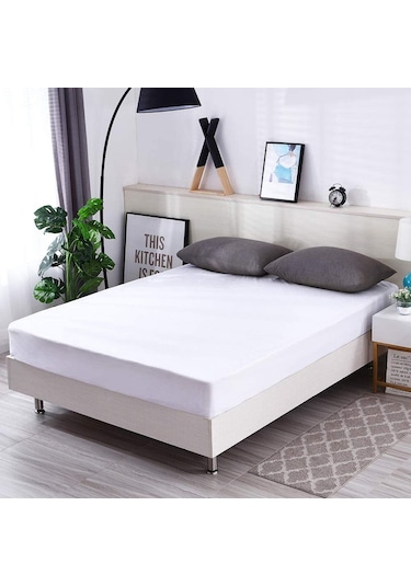 Dört Mevsim Çift Kişilik Alez Fitted Sıvı Geçirmez Yatak Koruyucu (439688732)