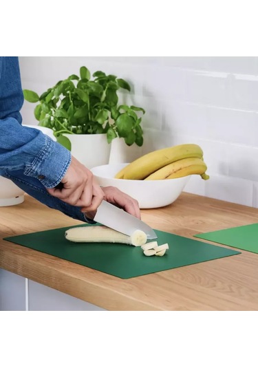 Ikea Büyük Esnek Plastik Kesme Tahtası Mutfak Seti 197884115 Yeşil