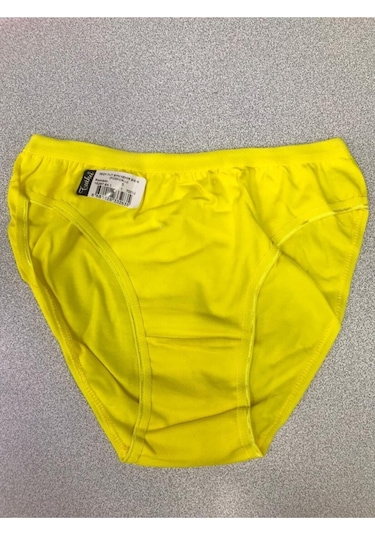 12'li Paket Bayan Kadın Düz Fosforlu Bikini Külot Asorti Kilot 001