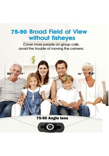 Sones Gürültü Önleyici Mikrofonlu Full Hd 1080p Web Kamerası Bilgisayar Android Tv İçin Skype Canlı Yayın Kamerası