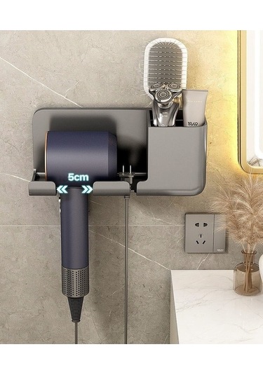 Wondernest Saç Kurutma Rafı, Duvara Monte Makinesi Lichen Kurutucu Siyah