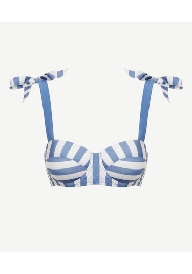 Yargıcı Bağlama Askılı Bikini Üst 25ykbw1015b 021 Mavi