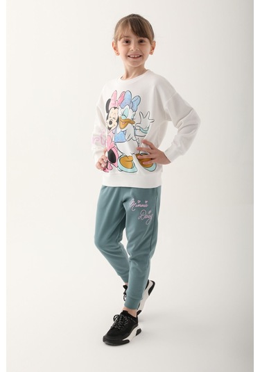 Minnie Mouse D4815-3 Çocuk  Krem Eşofman Takımı