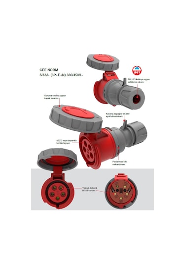 Tna Elektrikli Araç İçin 220V / 32A Dönüştürücü