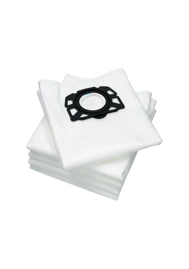 Karcher 28630060 Elektrikli Süpürge Bez Toz Torbası Kaliteli Ürün 5 Adet Siyah