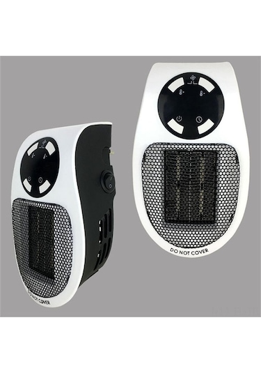 Pazly 500w Taşınabilir Ptc Seramik Isıtıcı, Uzaktan Kumandalı, 2 Hızlı, Otomatik Kapanma, Güvenli, Ev Ve Ofis İçin