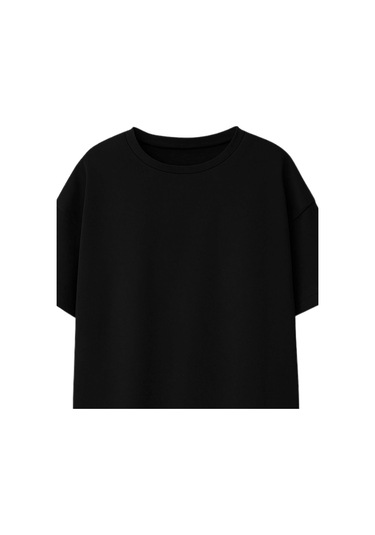 Zuzunga Unisex Basic Kısa Kollu Çocuk T-shirt Siyah