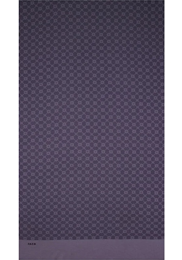Aker Elegance Monogram Polyester Şal - 1090100 Siyah