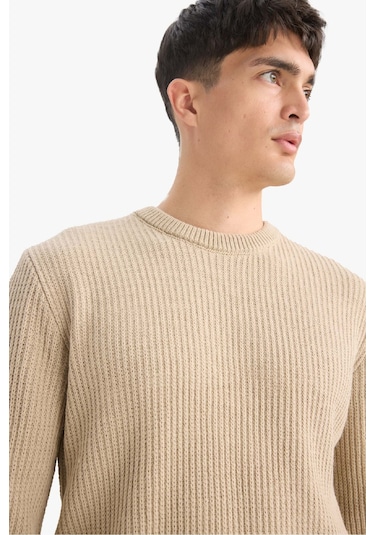 Defacto Standart Fit Bisiklet Yaka Triko Kazak C8814ax25wnbg206 Bej Defacto Standart Fit Bisiklet Yaka Triko Kazak C8814ax25wnbg206 Bej