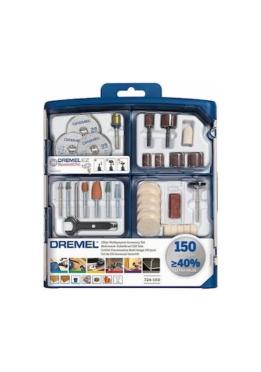 Dremel Çok Amaçlı Aksesuar Seti (724) 150'Li - 2615S724JA
