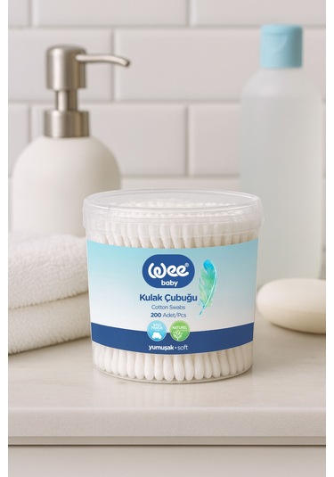 Wee Baby 200'lü Bebek Kulak Çubuğu (200x24 4800 Adet)