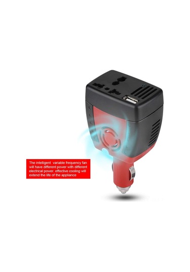 Ximistore9 75w Araç İnvertörü - 12v'dan 220v'a Çevirici, Usb Çıkışlı, Taşınabilir Şarj Cihazı