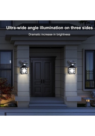 My Topped 2 Adet Güneş Enerjili Ip65 Su Geçirmez Sokak Lambası, Vücut Sensörü, Yol Ve Bahçe Işıkları